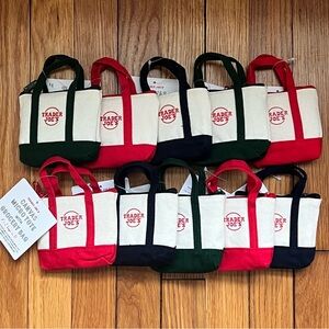 *Limited Edition* Bundle of Trader Joe’s Micro Totes - red, navy blue, green